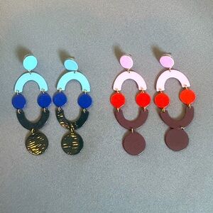 J Crew Modern Candy Dangle Earrings